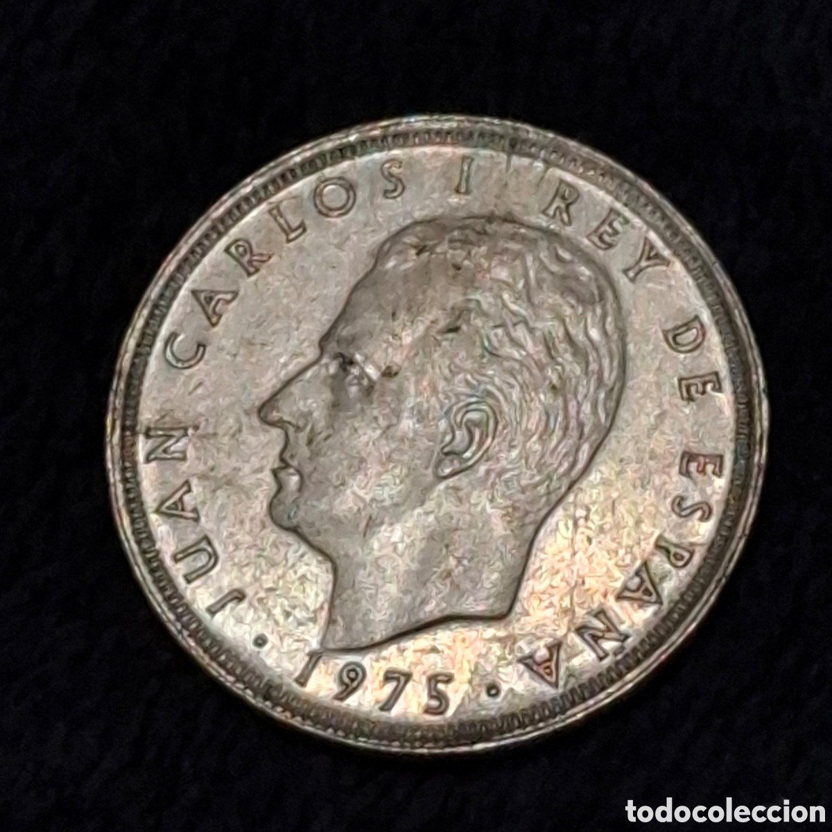 Monete Juan Carlos I: 74. Moneda De 25 Pesetas, Juan Carlos I Rey De Espa&ntilde;a 1975, Corona Real.