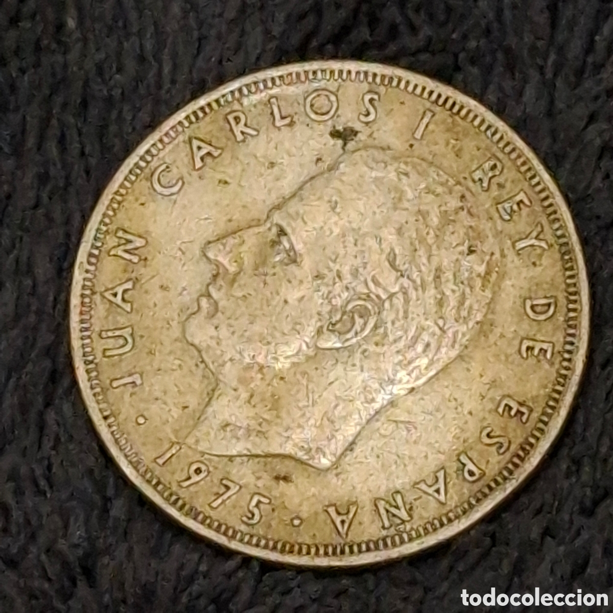 Moedas Juan Carlos I: 96. Moneda De 25 Pesetas, Juan Carlos I Rey De Espa&ntilde;a 1975, Corona Real.