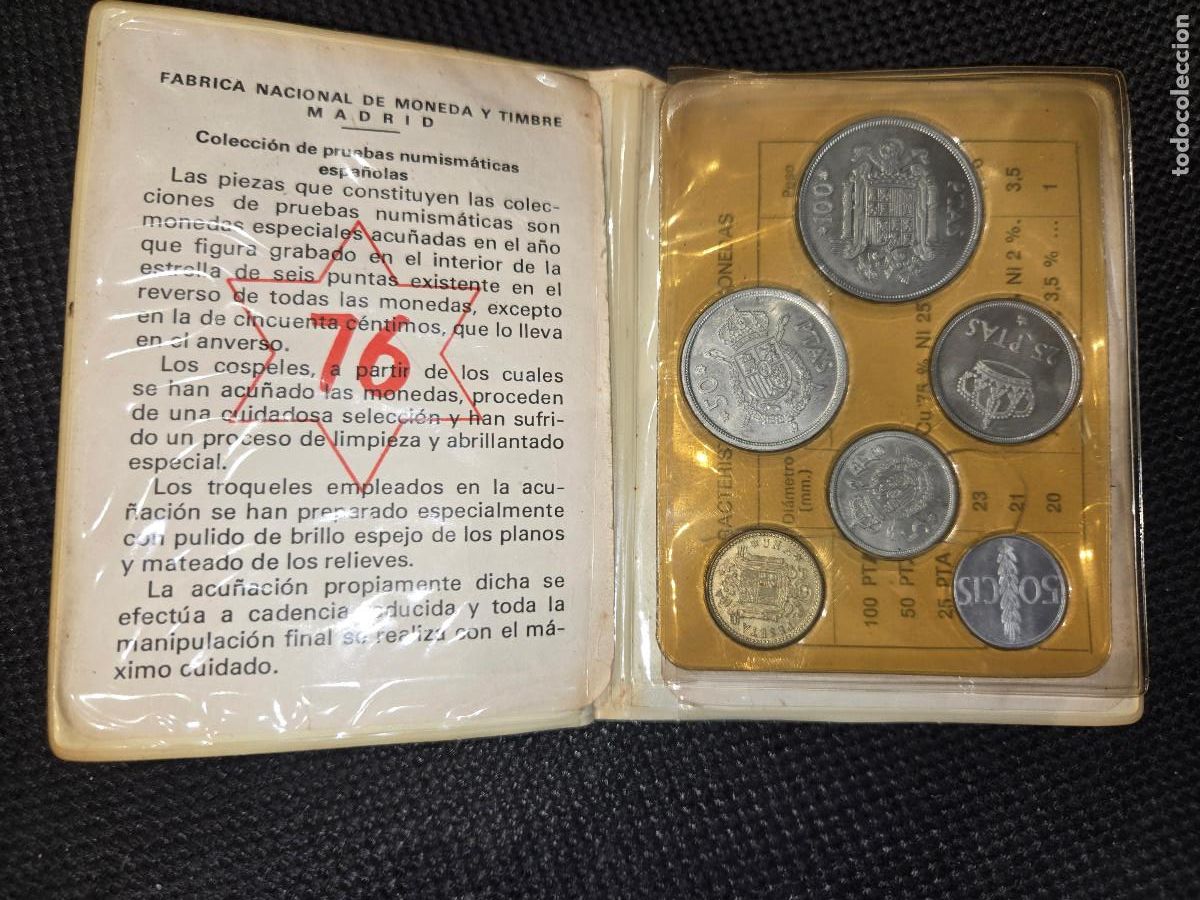 Monedas Juan Carlos I: Coleccion de pruebas numismaticas 76