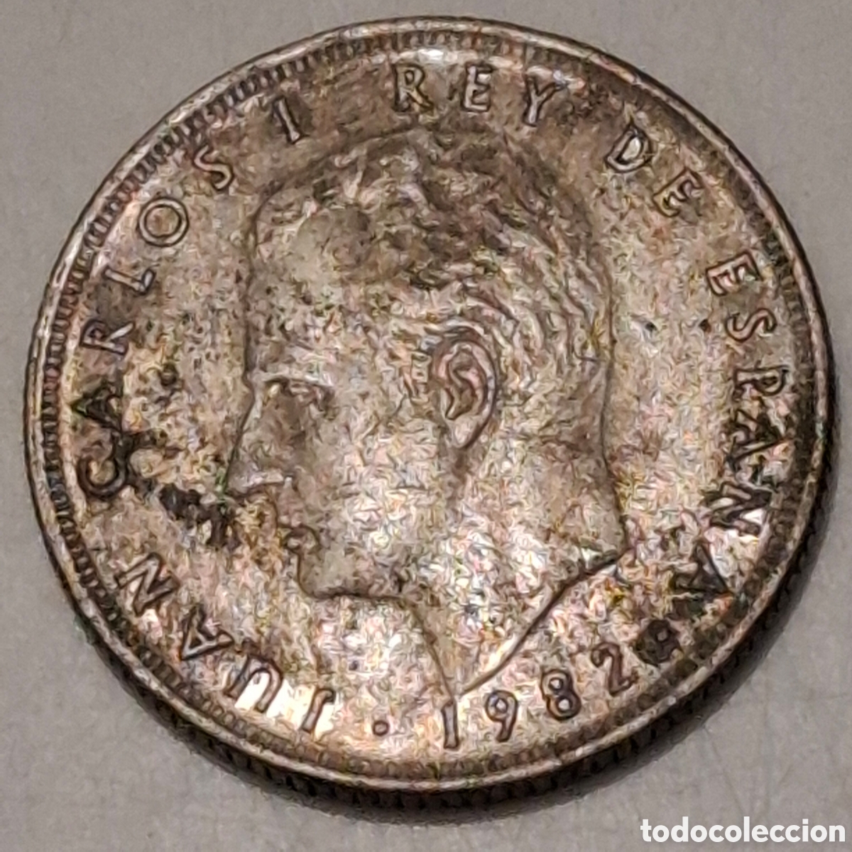 Monete Juan Carlos I: 128. Moneda De 25 Pesetas, Juan Carlos I Rey De Espa&ntilde;a 1982, Corona Real.