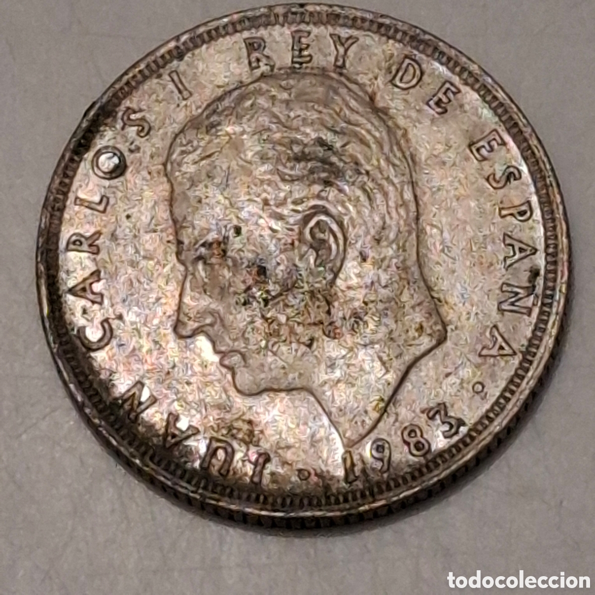 Monete Juan Carlos I: 133. Moneda De 25 Pesetas, Juan Carlos I Rey De Espa&ntilde;a 1983, Corona Real.