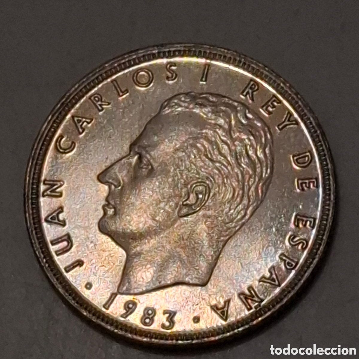 Monete Juan Carlos I: 134. Moneda De 25 Pesetas, Juan Carlos I Rey De Espa&ntilde;a 1983, Corona Real.