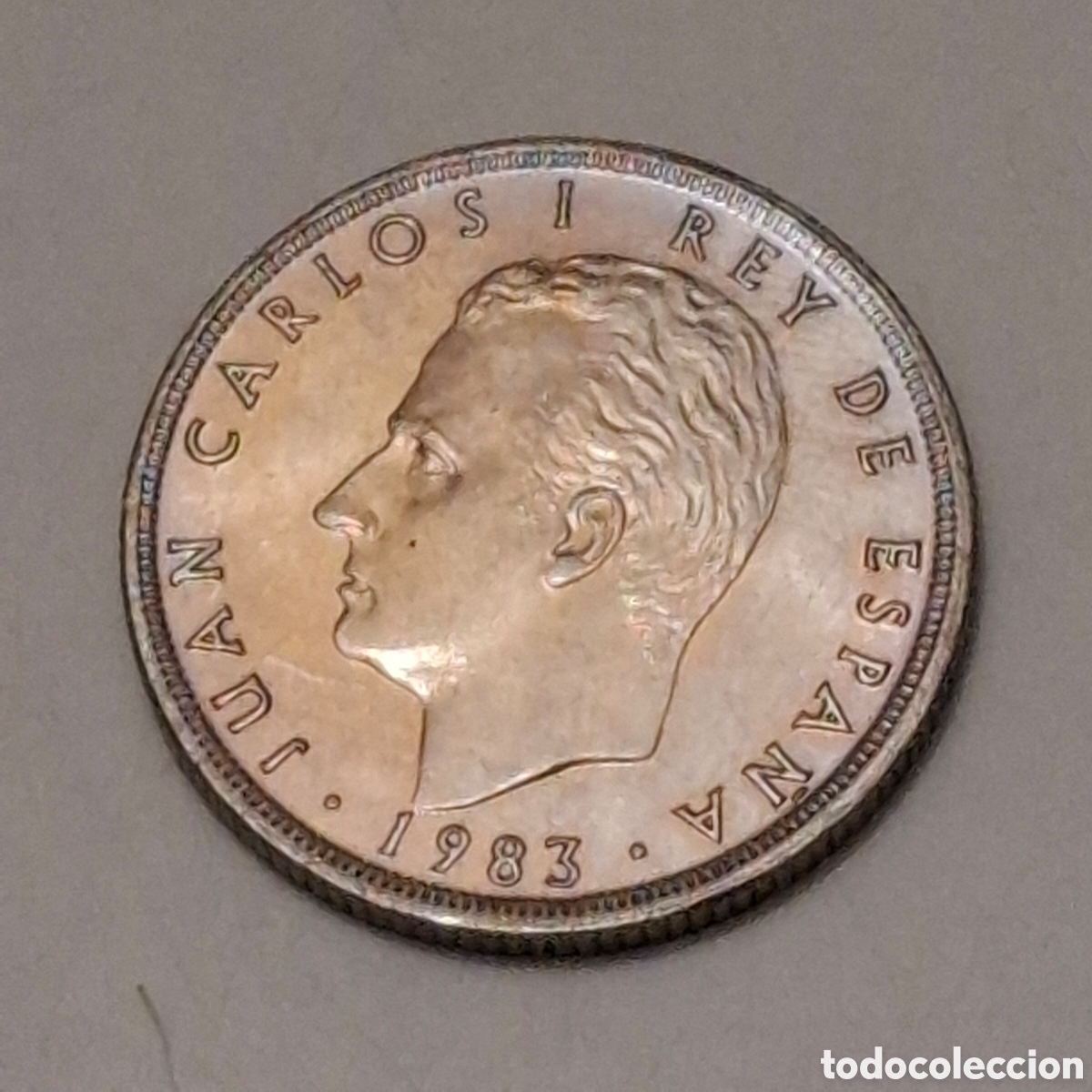 Monete Juan Carlos I: 140. Moneda De 25 Pesetas, Juan Carlos I Rey De Espa&ntilde;a 1983, Corona Real.