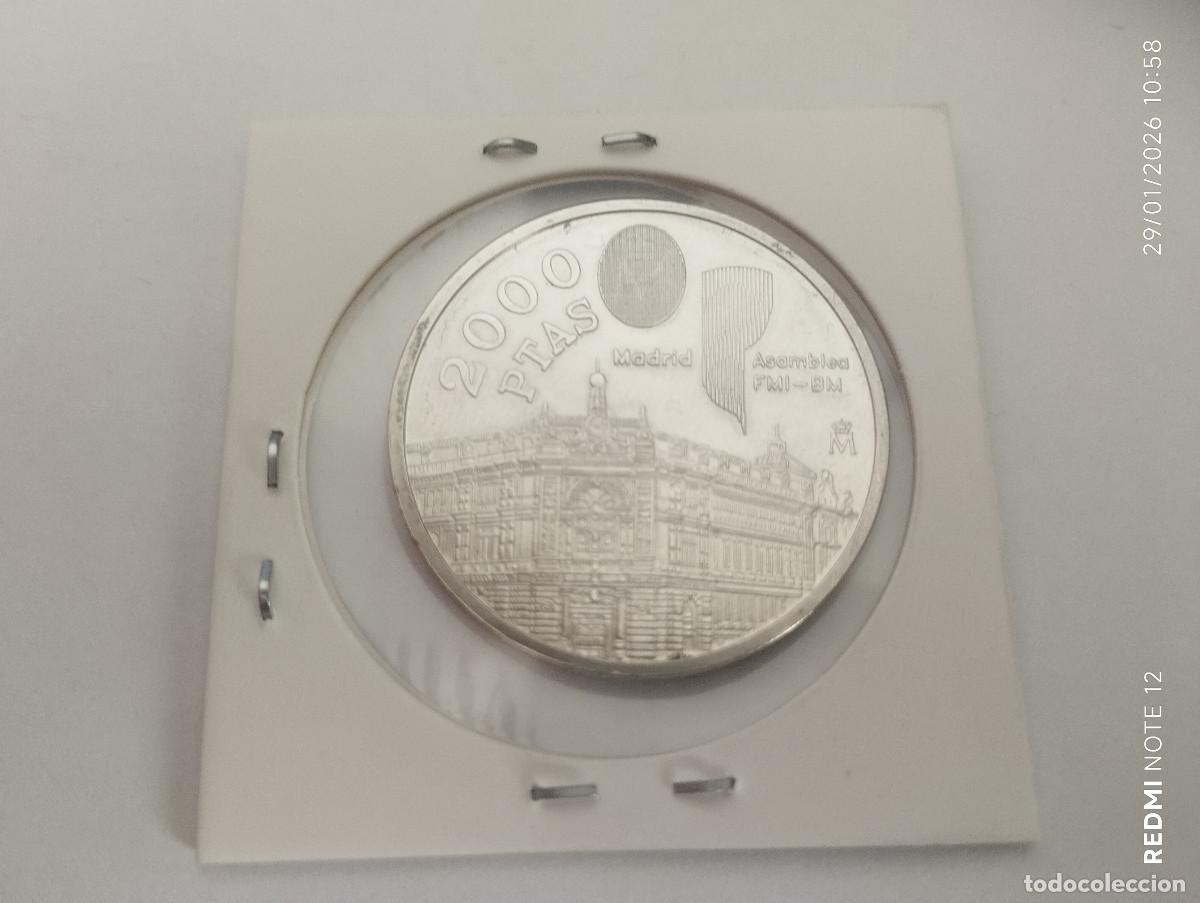 Monedas Juan Carlos I: 1 moneda plata de 2000 ptas 1994 - Foto 2