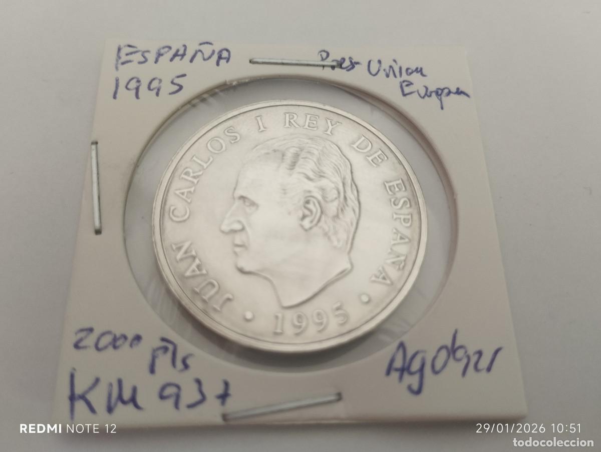 Monedas Juan Carlos I: 1 moneda plata de 2000 ptas 1994 - Foto 4