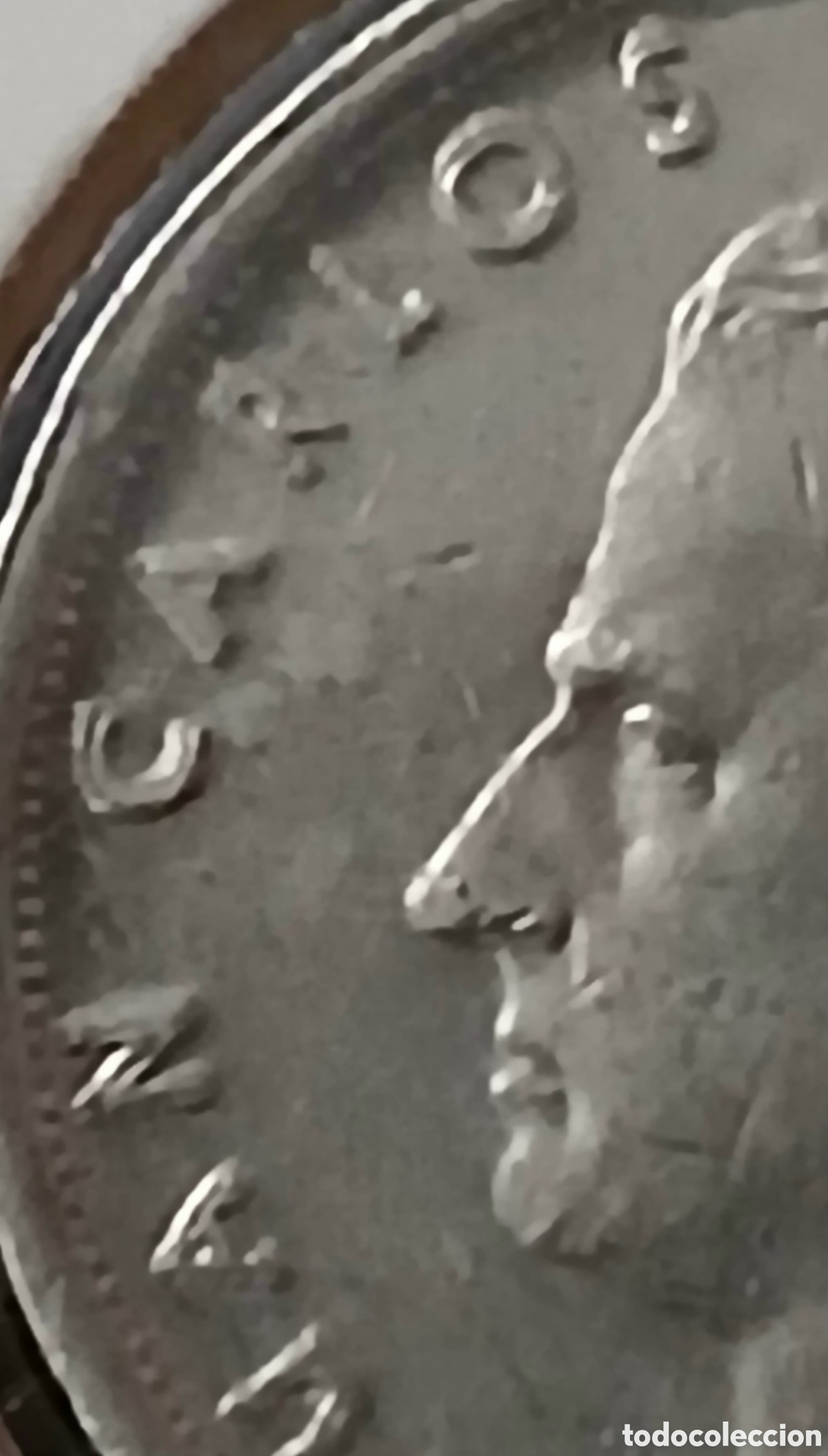 Monedas Juan Carlos I: DIEZ PESETAS DEL REY JUAN CARLOS I CON REPINTE Y MUCHOS ERRORES