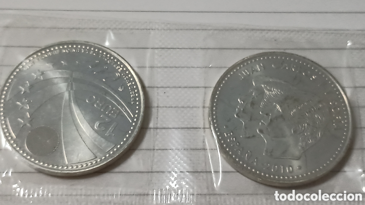 Monedas Juan Carlos I: 12&euro; de plata Juan Carlos y Sof&iacute;a 2010 - Foto 1