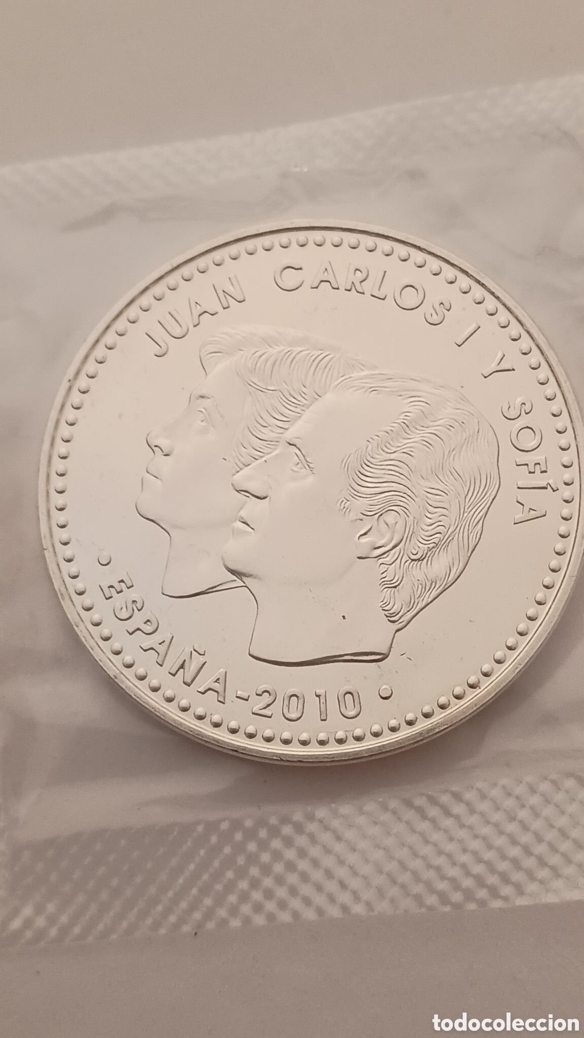 Monedas Juan Carlos I: 20&euro; plata 2010 Juan Carlos y Sof&iacute;a - Foto 1