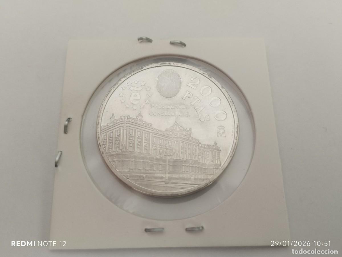 Monedas Juan Carlos I: 1 moneda plata 2000 ptas 1995 - Foto 2