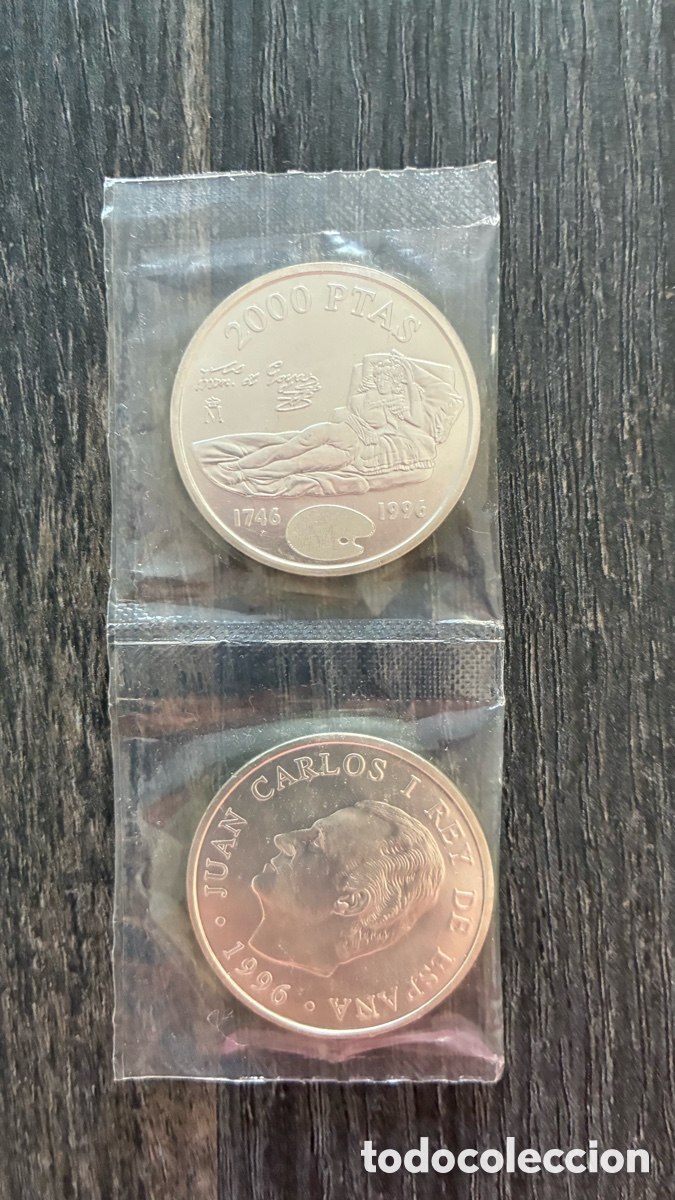 Monedas Juan Carlos I: Monedas de 2000 pesetas a&ntilde;o 1996 - Foto 1