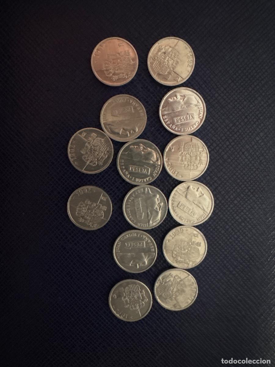 Monedas Juan Carlos I: Monedas de peseta peque&ntilde;as