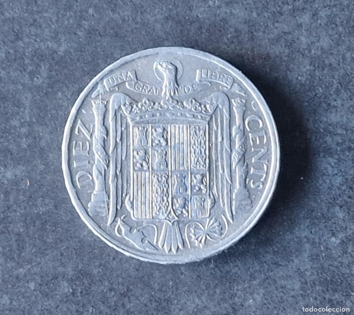 Monedas Juan Carlos I: 10 C&Eacute;NTIMOS DE 1953 DEL CABALLO EBC+ - Foto 1