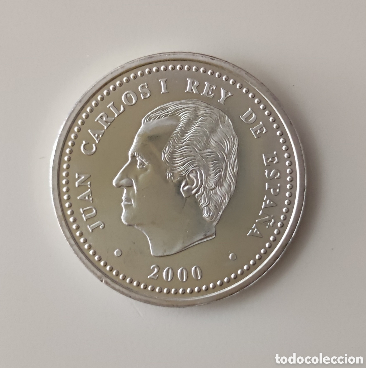 Monedas Juan Carlos I: Moneda plata 2000 pesetas a&ntilde;o 2000 - Foto 1