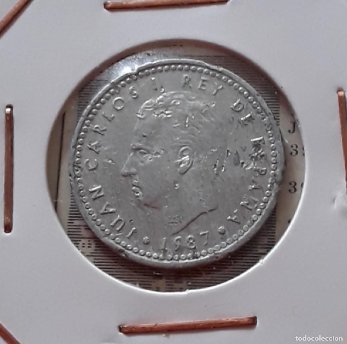 Moedas Juan Carlos I: MONEDA DE 1 PESETA ESPA&Ntilde;A 1987 JUAN CARLOS I