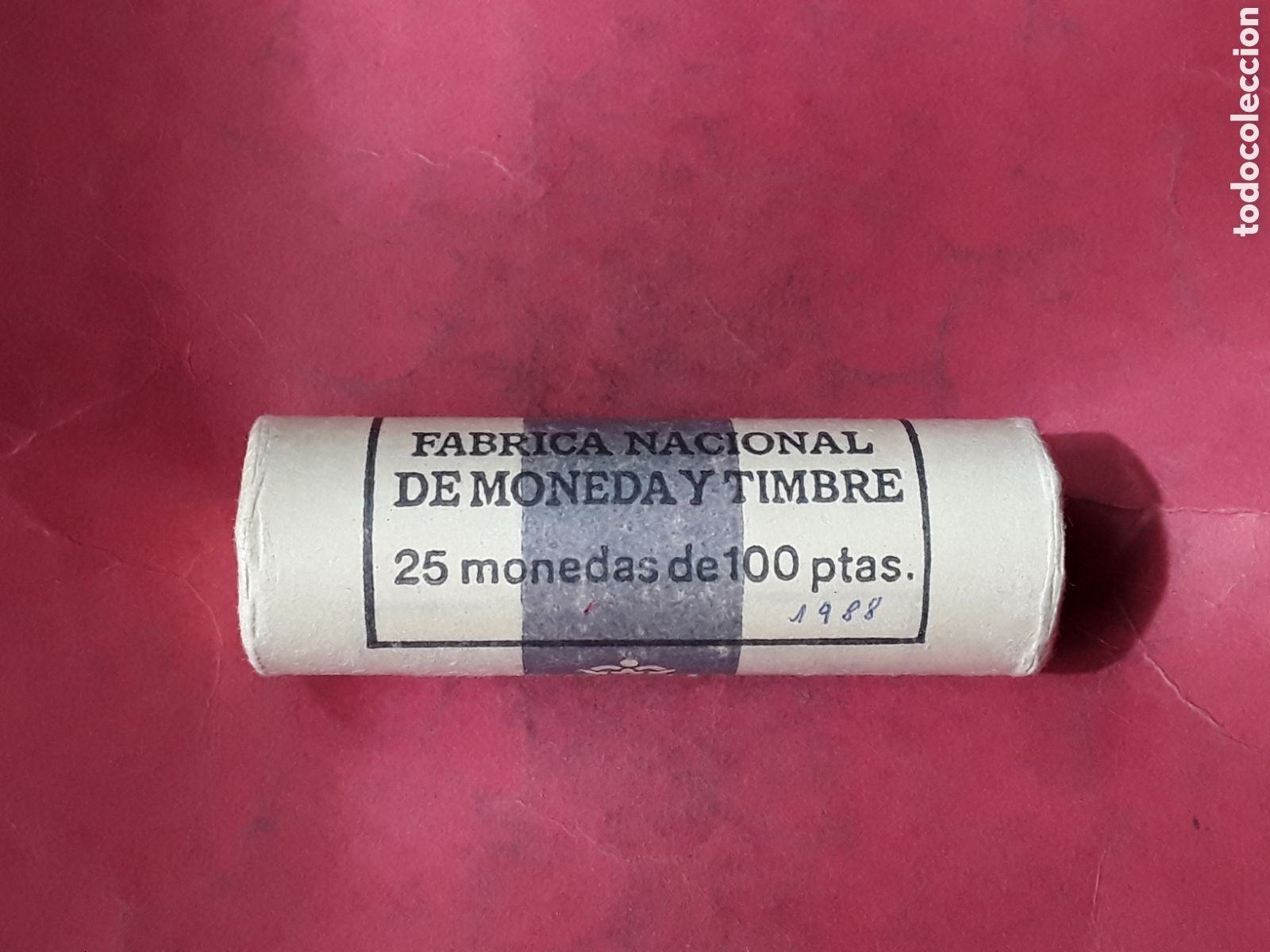 Monnaies Juan Carlos I: CARTUCHO FNMT DE 25 MONEDAS DE 100 PESETAS 1988 JUAN CARLOS I.SIN CIRCULAR