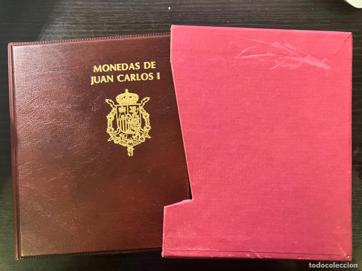 Monedas Juan Carlos I: Album Monedas de Juan Carlos I - 1975 1980 1982 Serie coronada y Mundial de F&uacute;tbol - 35 monedas