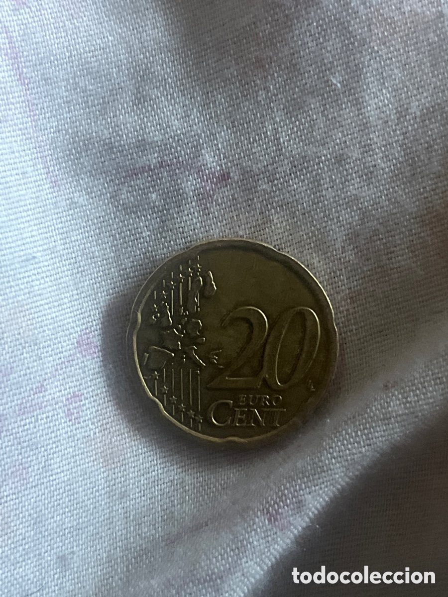 Monedas Juan Carlos I: Moneda 20 centimos 2004 erocent - Foto 2