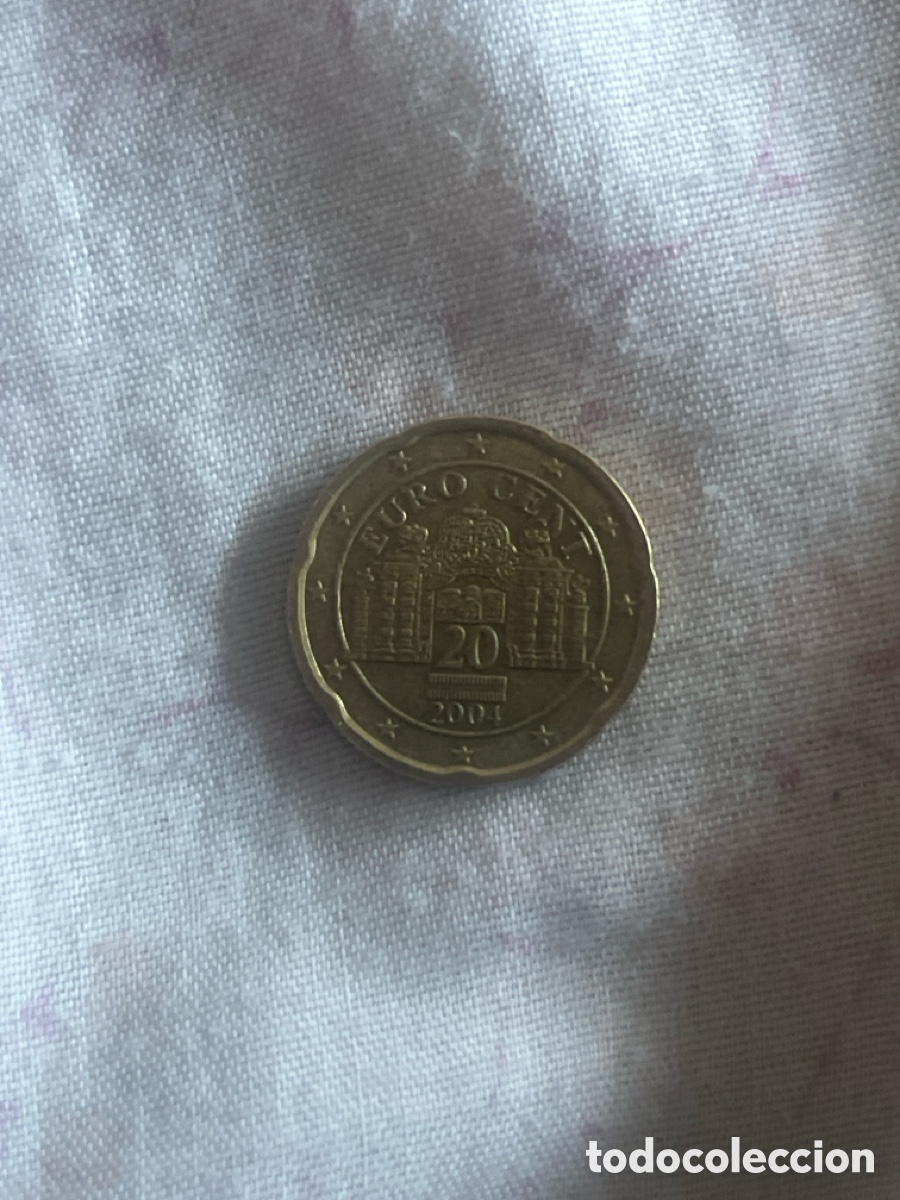 Monedas Juan Carlos I: Moneda 20 centimos 2004 erocent - Foto 1