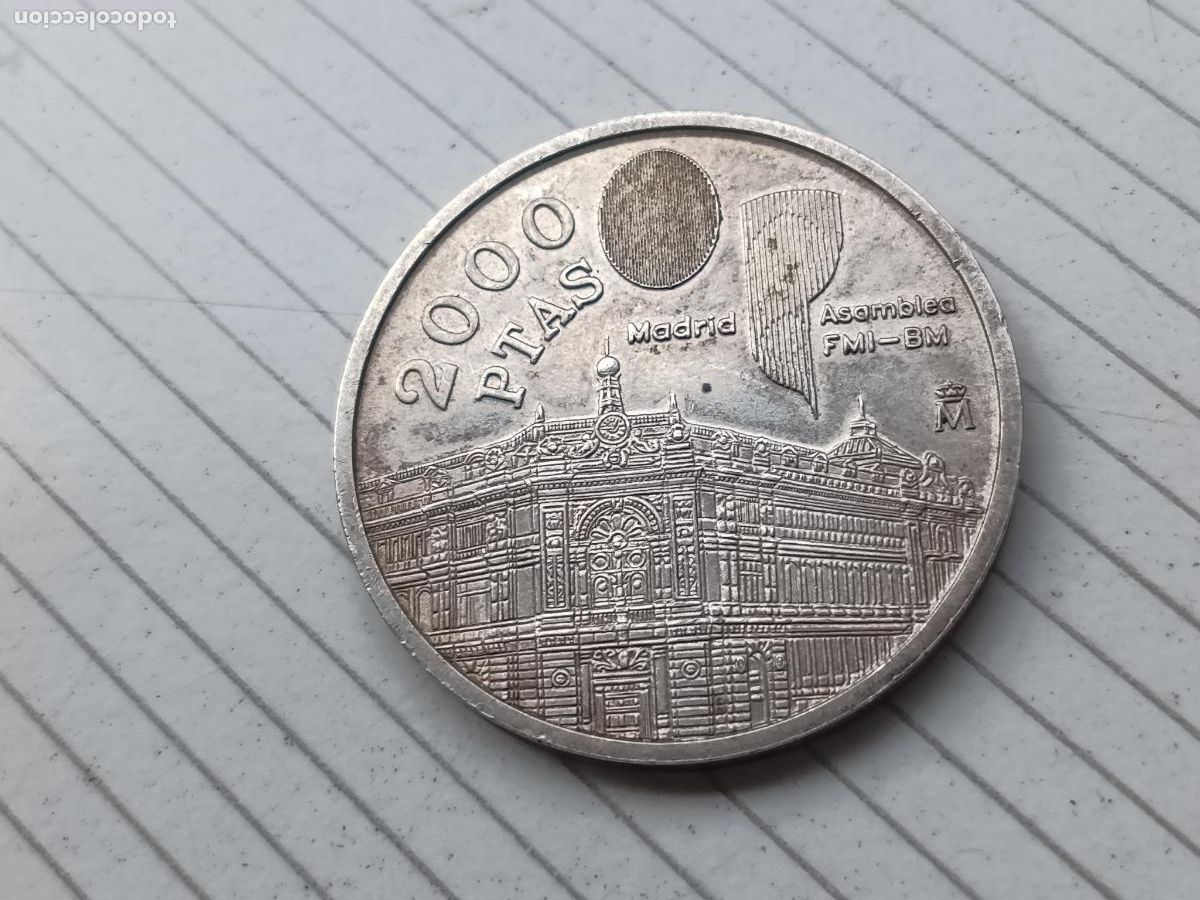 Monedas Juan Carlos I: 2000 pesetas de plata de 1994