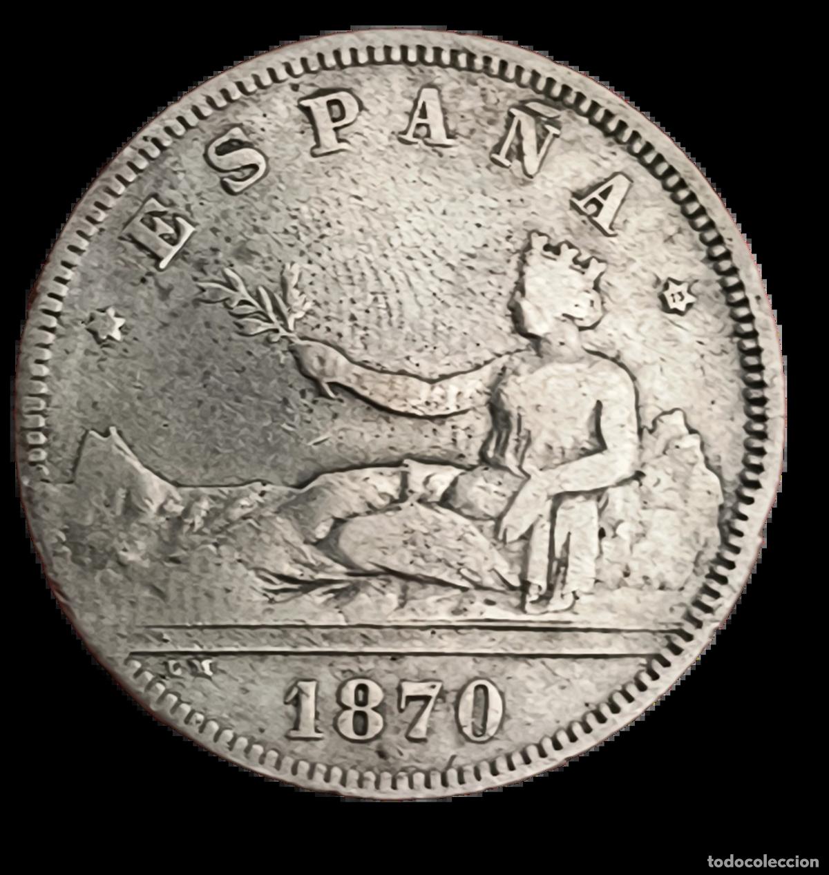 Monedas Juan Carlos I: 2 Pesetas 1870 xx-73 BC+