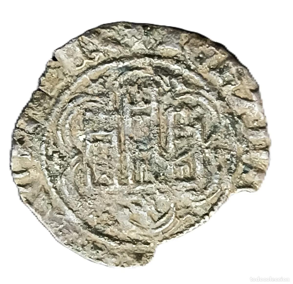 Monedas Juan Carlos I: Blanca Juan II Castilla y Le&oacute;n VF
