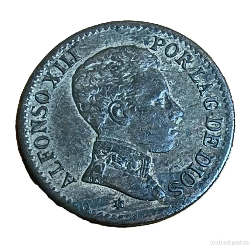 Monedas Juan Carlos I: 1 C&eacute;ntimo de Peseta 1906 Bronce