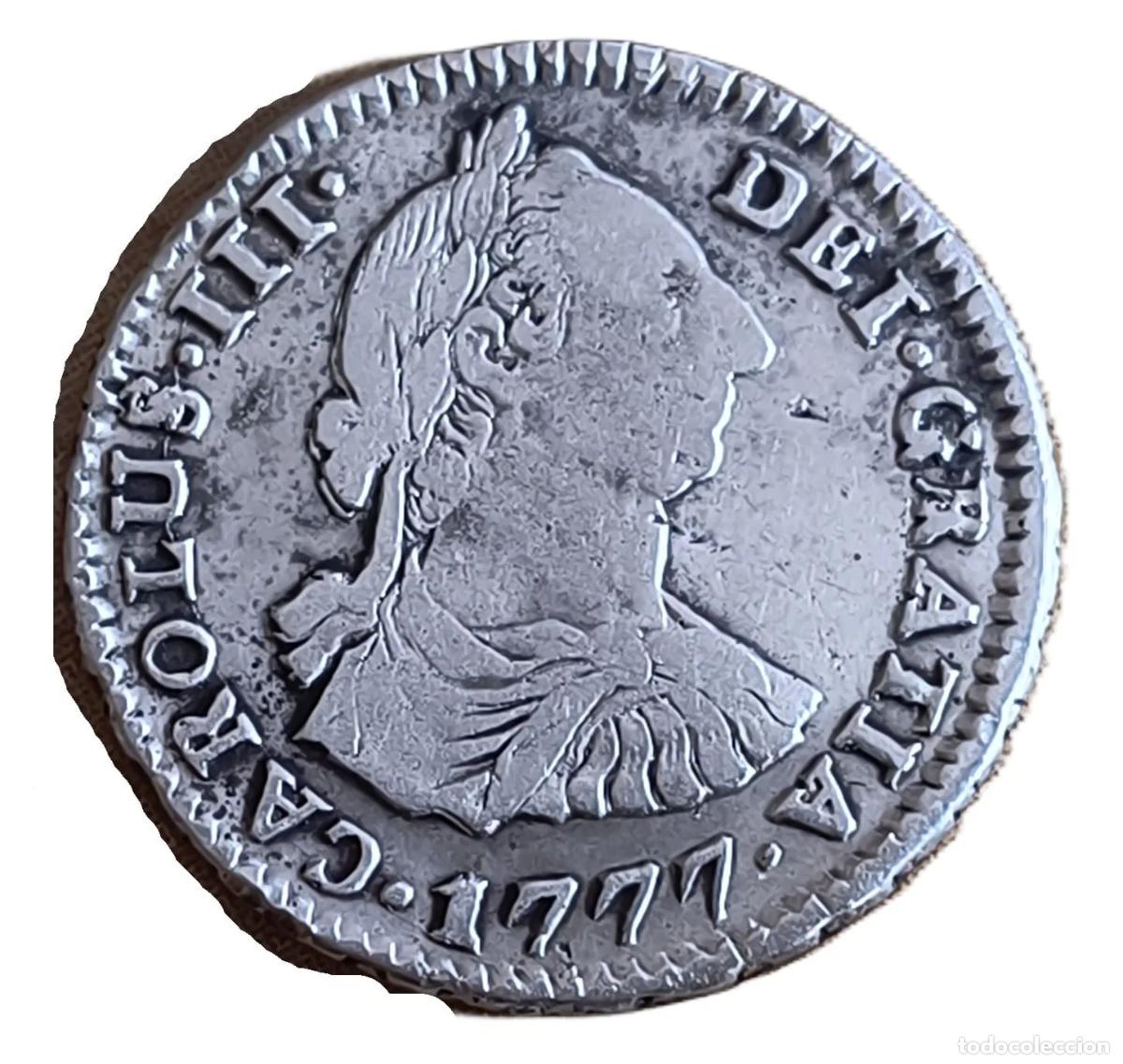 Monedas Juan Carlos I: 1 Real Carlos III 1777 Potos&iacute;