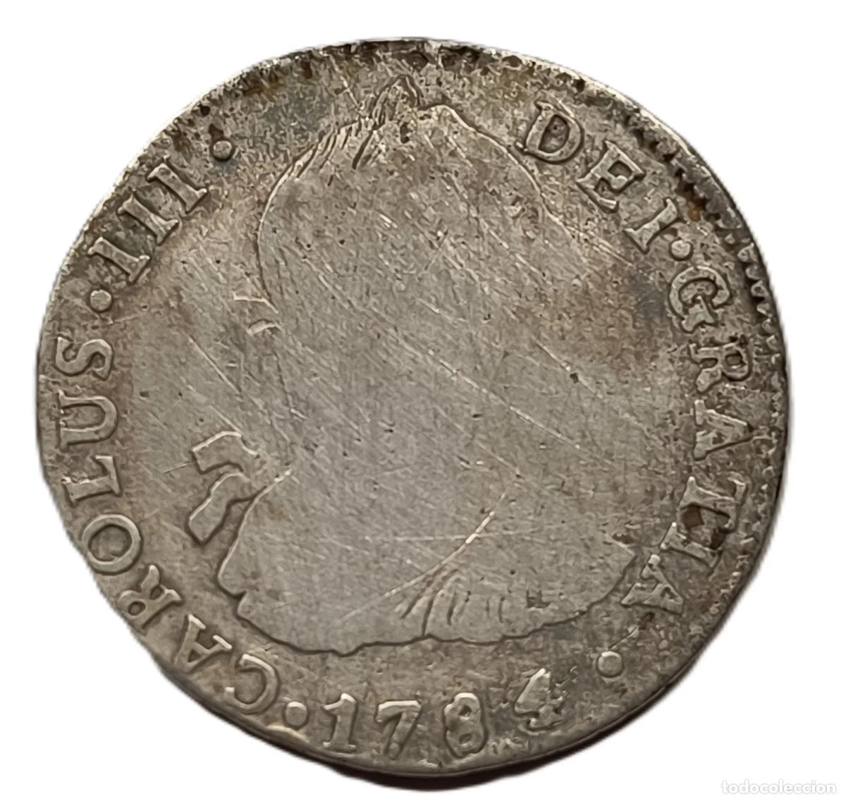 Moedas Juan Carlos I: 2 Reales 1784 Carlos III Potos&iacute;