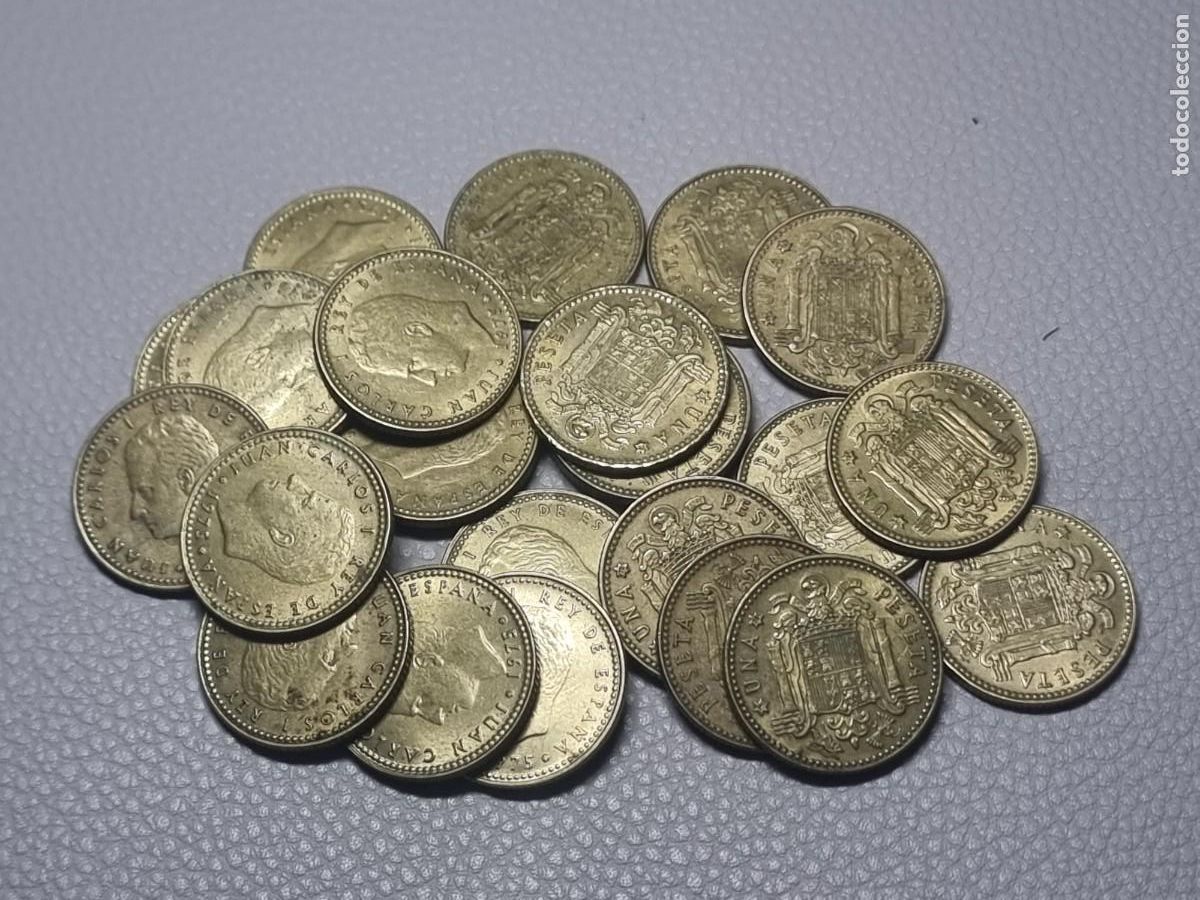 Monedas Juan Carlos I: LOTE 23 PESETAS CHILENA VARIAS CONSERVACI&Oacute;NES