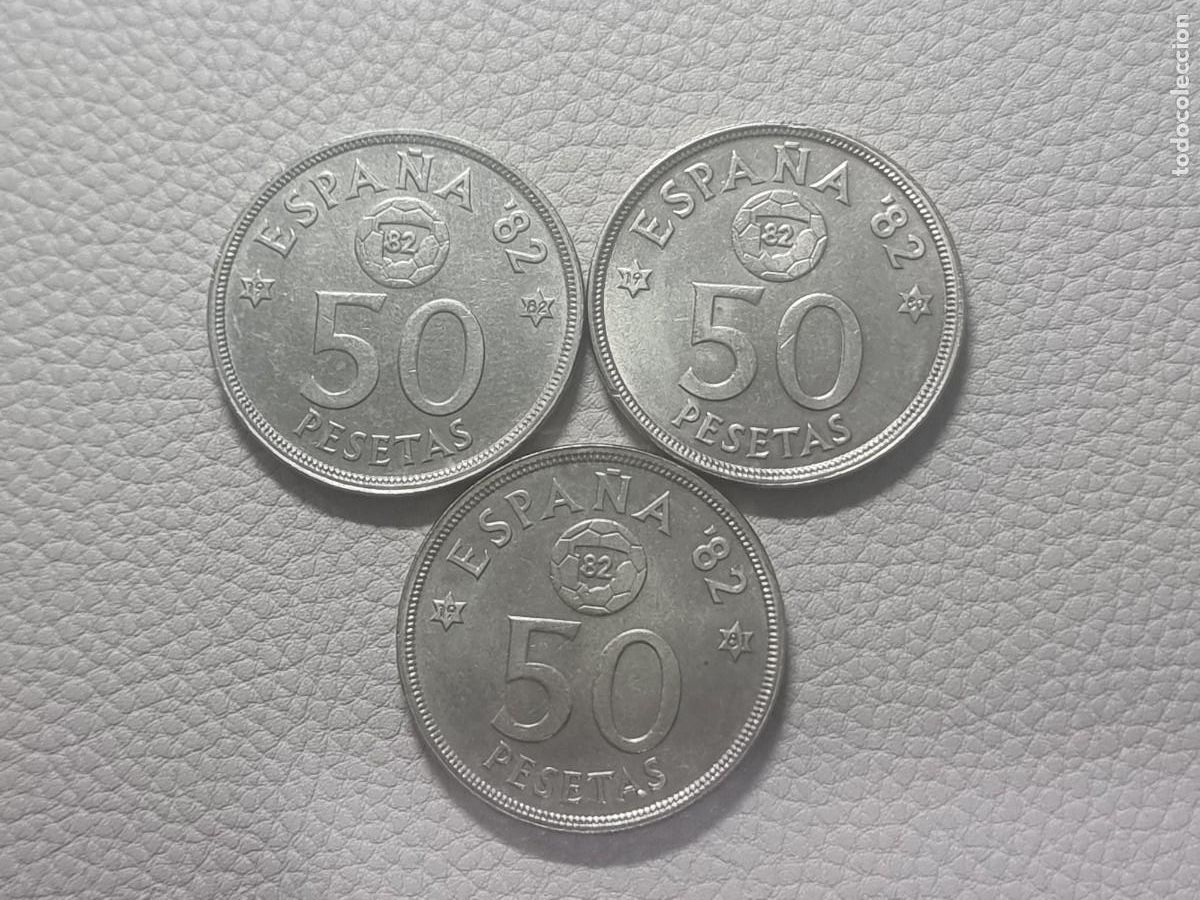 Monedas Juan Carlos I: SERIE COMPLETA 50 PESETAS 1980 80.81.82 MBC