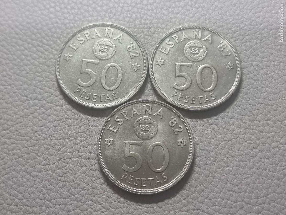 Monedas Juan Carlos I: SERIE COMPLETA 50 PESETAS 1980 80.81.82 MBC