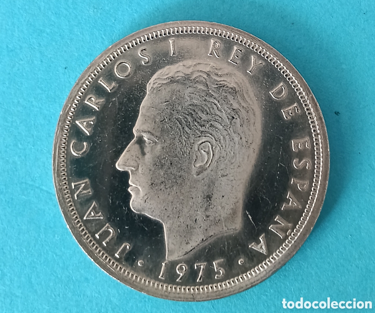Monedas Juan Carlos I: 50 Pesetas Juan Carlos I 1975 * 79 S/C con error ( Desplazada y Acu&ntilde;aci&oacute;n D&eacute;bil).