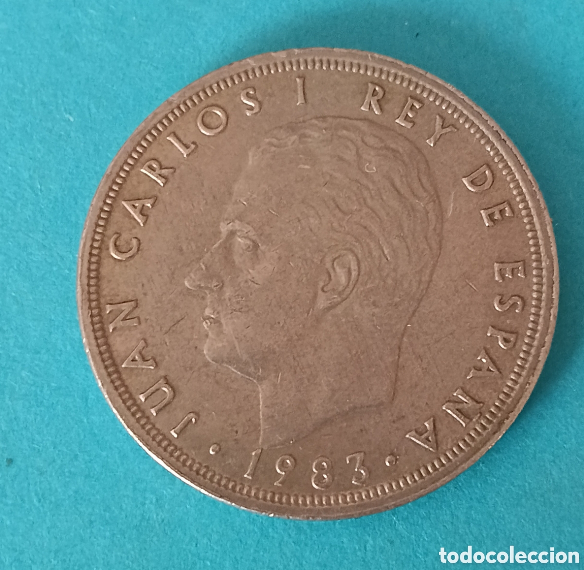 Monedas Juan Carlos I: 50 Pesetas Juan Carlos I 1983 con error ( Desplaza y Acu&ntilde;aci&oacute;n D&eacute;bil ).