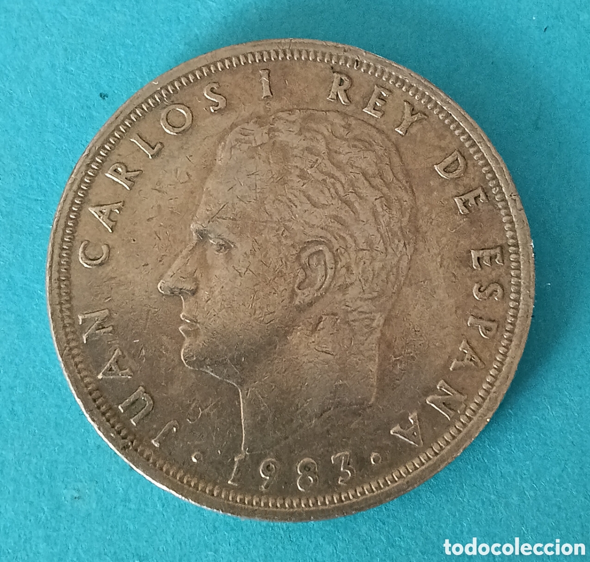 Monedas Juan Carlos I: 50 Pesetas Juan Carlos I 1983 error ( Desplazada ).