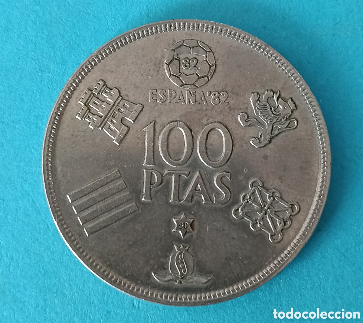 Monedas Juan Carlos I: 100 Pesetas Juan Carlos I 1980 *80 S/C error ( Deslizada). M&aacute;s monedas en mi perfil.
