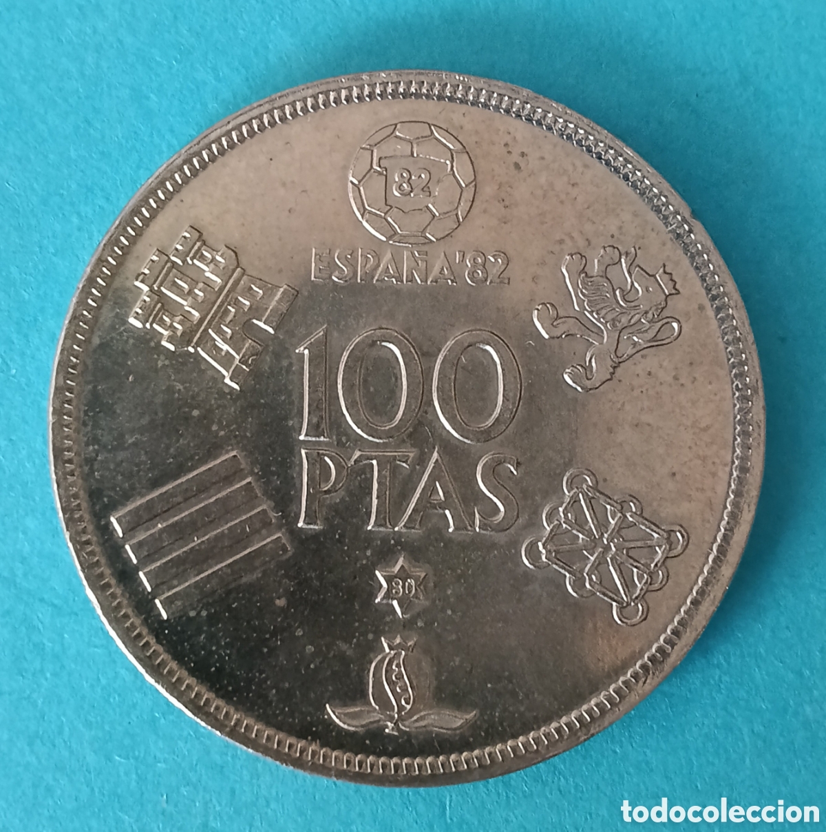 Monedas Juan Carlos I: 100 Pesetas Juan Carlos I 1980 *80 S/C error ( Deslizada ). M&aacute;s monedas en mi perfil.
