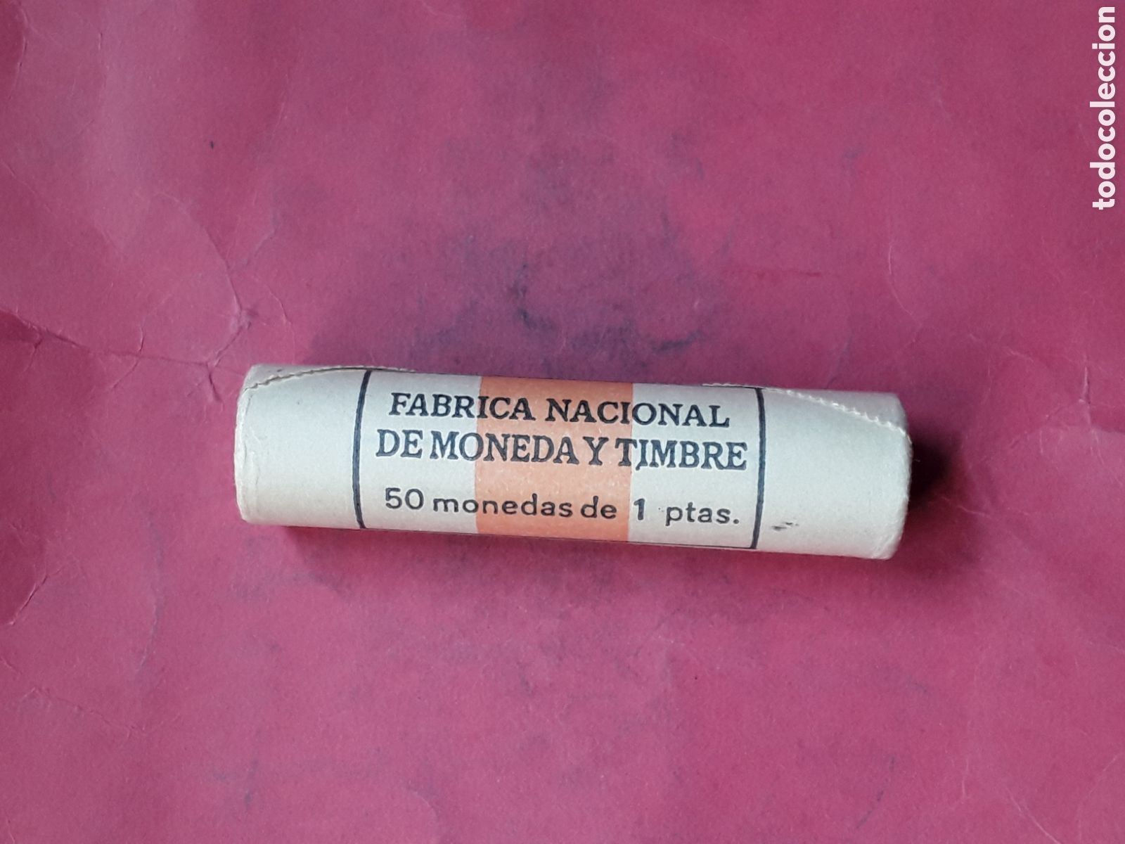 Monedas Juan Carlos I: CARTUCHO FNMT DE 50 MONEDAS DE 1 PESETA 1985 JUAN CARLOS I.SIN CIRCULAR