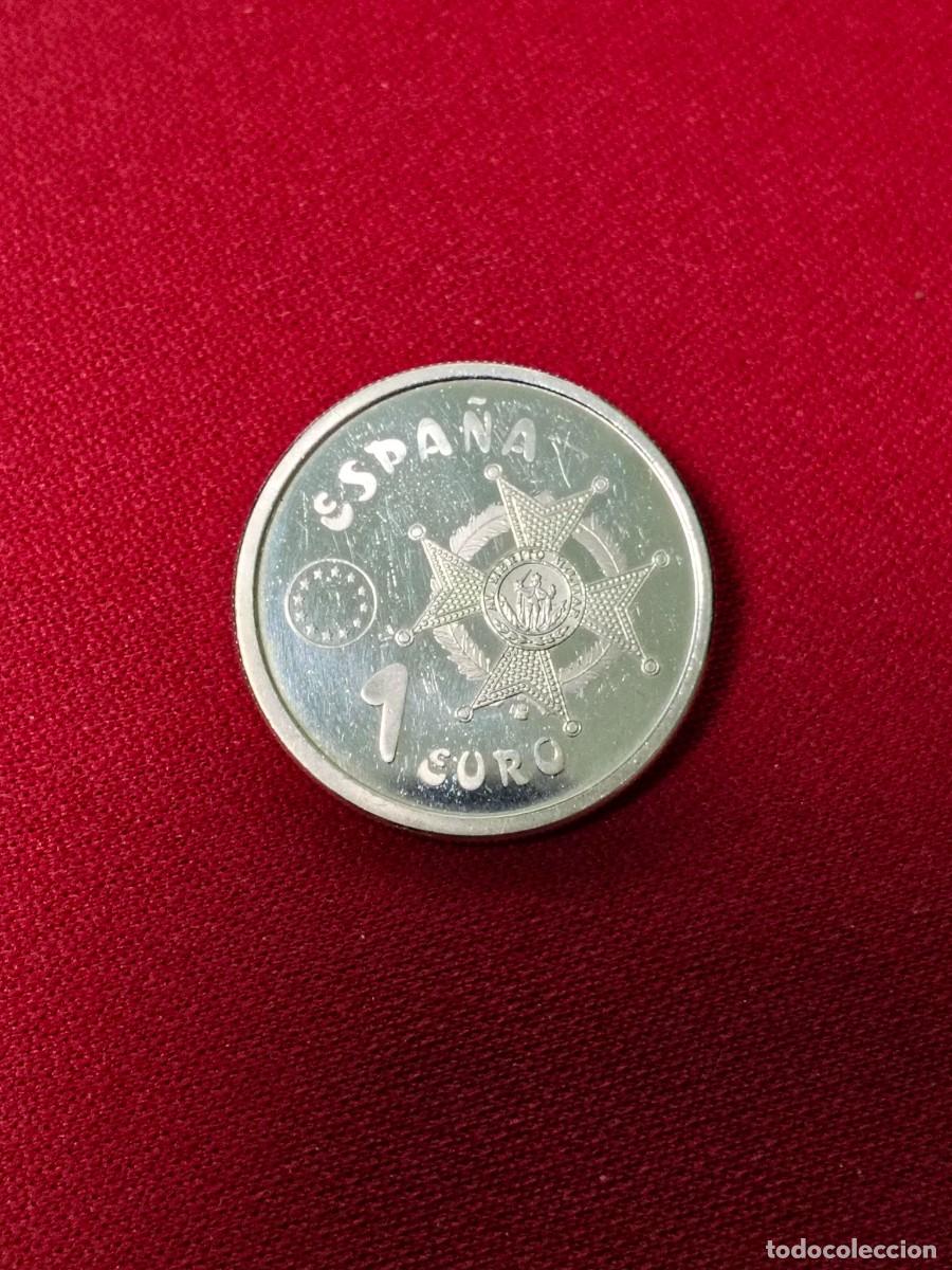 Moedas Juan Carlos I: MONEDA DE 1 EURO DEL A&Ntilde;O 1998 EJERCITO DE TIERRA (DE PLATA)