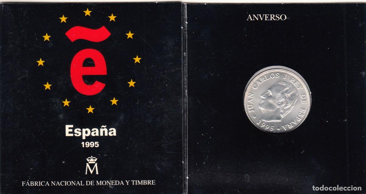Monedas Juan Carlos I: ESTUCHE OFICIAL DE LA FNMT DE LA MONEDA DE 2000 PESETAS DE PLATA 1995 SIN CIRCULAR