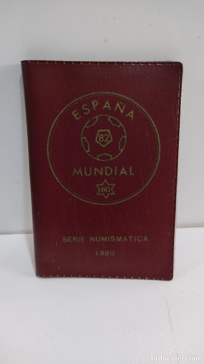 Monedas Juan Carlos I: 1068 CARTERA CON MONEDAS DE JUAN CARLOS I EN PESETAS, DEL MUNDIAL 82, ESTRELLA 80, SIN USAR