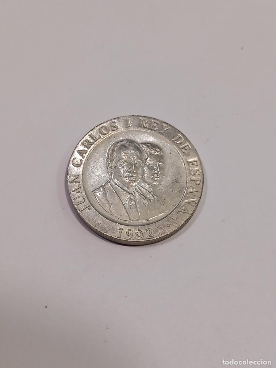 Monedas Juan Carlos I: MONEDA DE 200 PESETAS REYES DE ESPA&Ntilde;A A&Ntilde;O 1992 OSO Y EL MADRO&Ntilde;O / COMPRA M&Iacute;NIMA 5&euro;