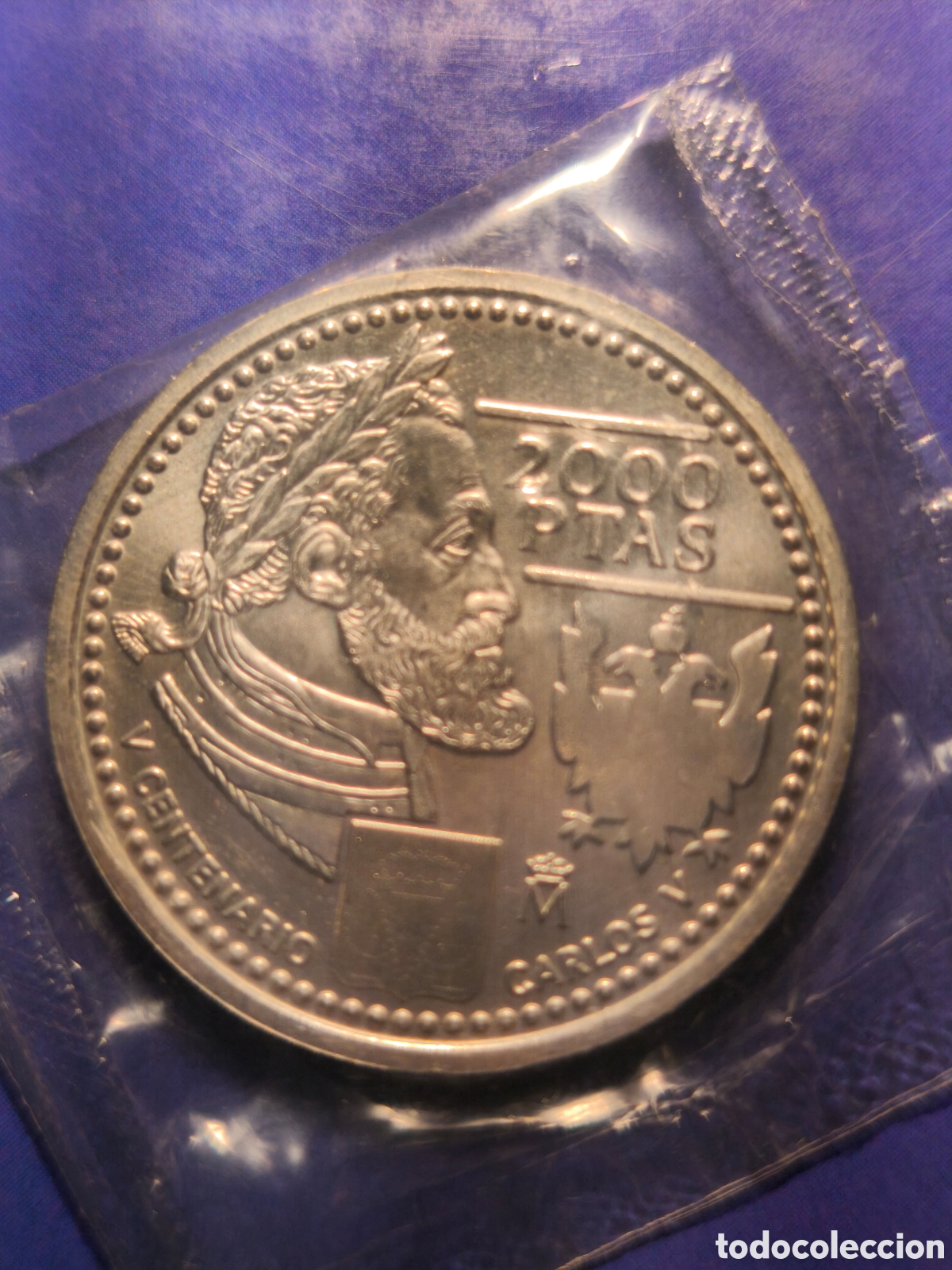 Monedas Juan Carlos I: Moneda de 2000 pesetas de 2000