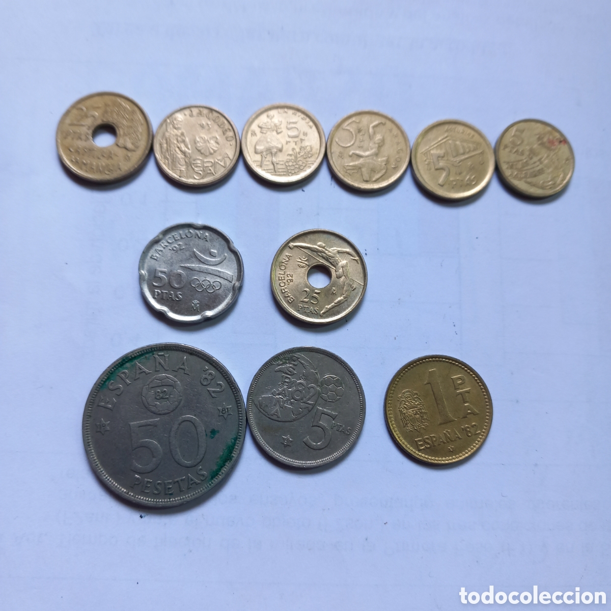 Monedas Juan Carlos I: Lote 10 monedas Pesetas Tem&aacute;ticas 1982-1997 (Espa&ntilde;a)