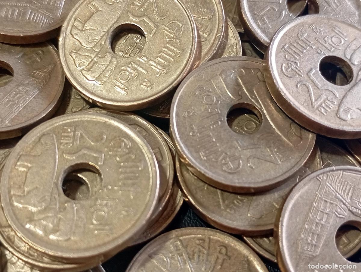 Monedas Juan Carlos I: LOTE 40 MONEDAS 25 PESETAS 1992 CASTILLA Y LE&Oacute;N. JUAN CARLOS I. ESTADO COMO SE VE EN LAS IM&Aacute;GENES.