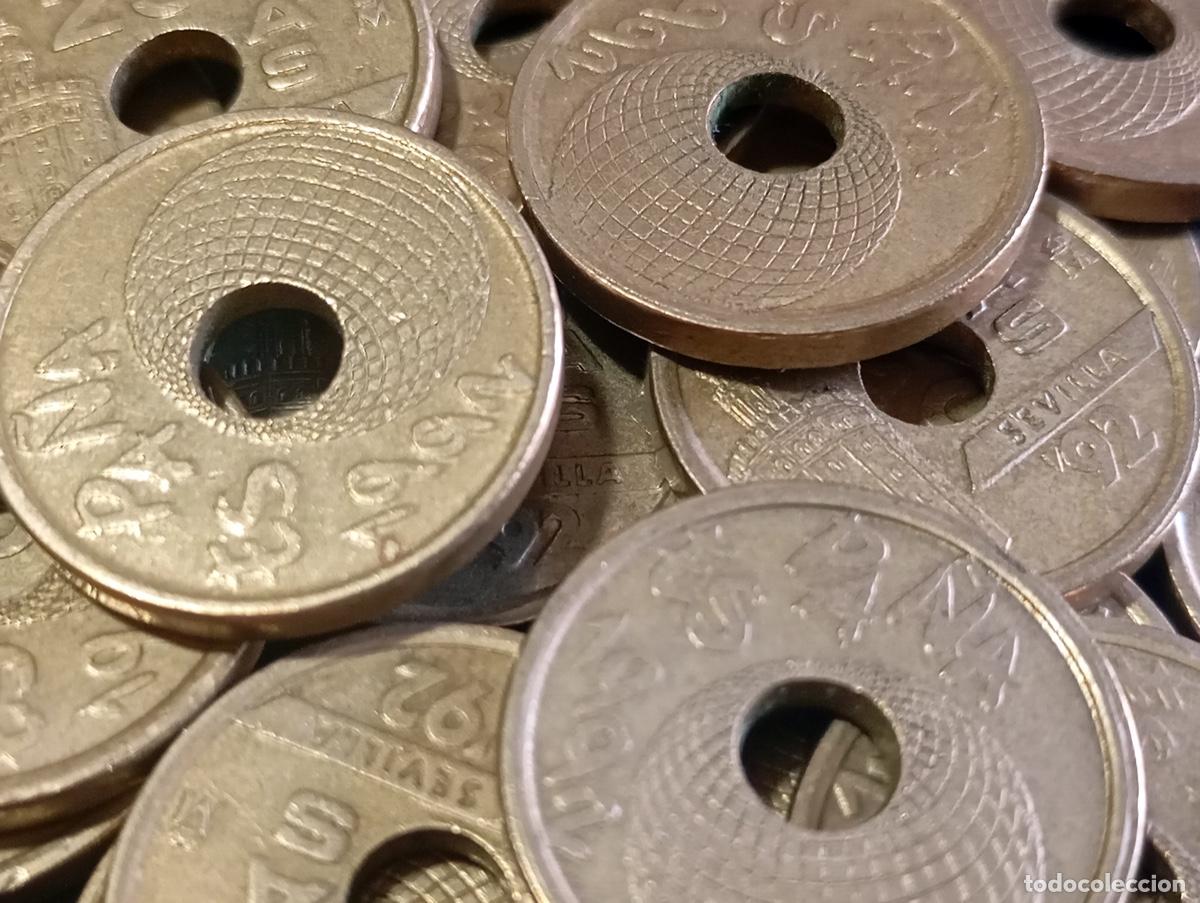 Monedas Juan Carlos I: LOTE 18 MONEDAS 25 PESETAS SEVILLA - EXPO'92. JUAN CARLOS I. ESTADO COMO SE VE EN LAS IM&Aacute;GENES.