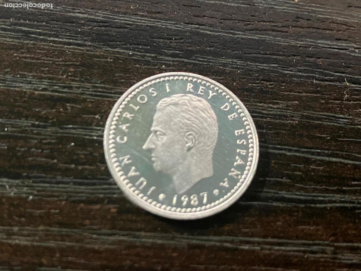 Monedas Juan Carlos I: Moneda 1 peseta E-87 proof - Foto 2