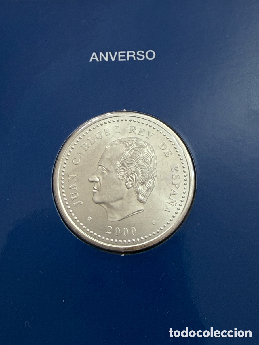 Monedas Juan Carlos I: 2000 Pesetas Plata 2000 V Centenario &ndash; Estuche Original FNMT &ndash; Moneda Conmemorativa