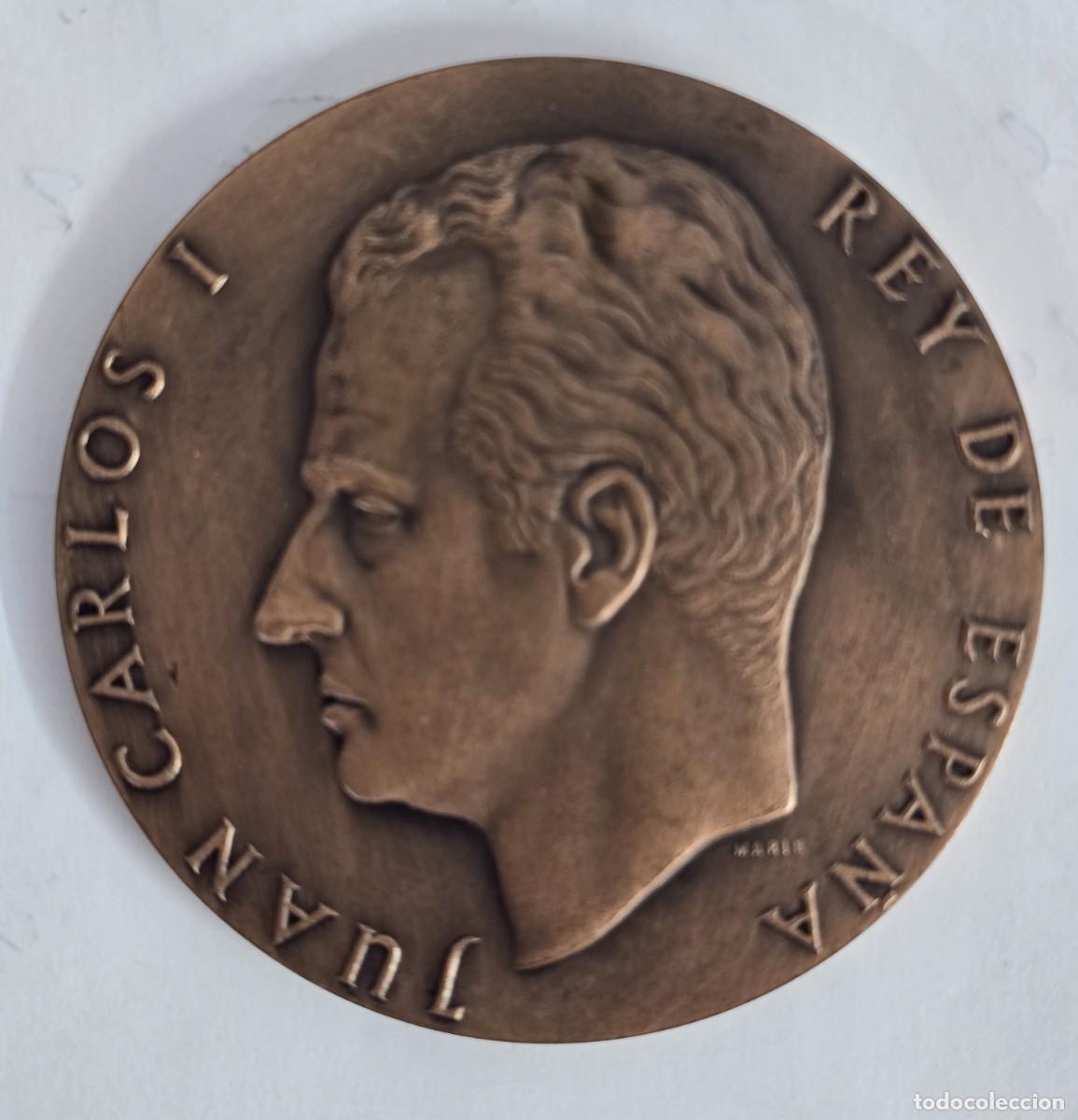 Monedas Juan Carlos I: Medalla en Cobre - Juan Carlos I. Rey de Espa&ntilde;a - 22 de Noviembre del 1975.