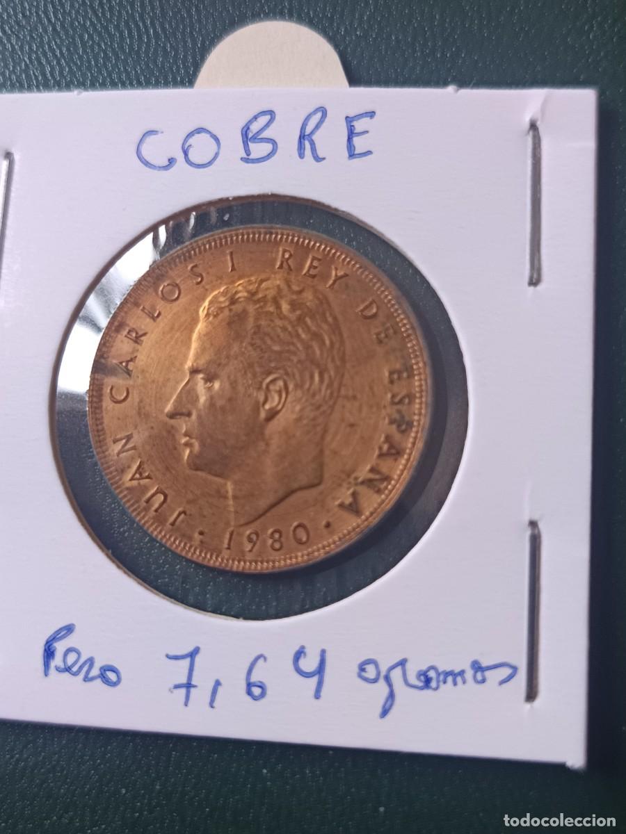 Monedas Juan Carlos I: 25 pesetas 1980 en cobre