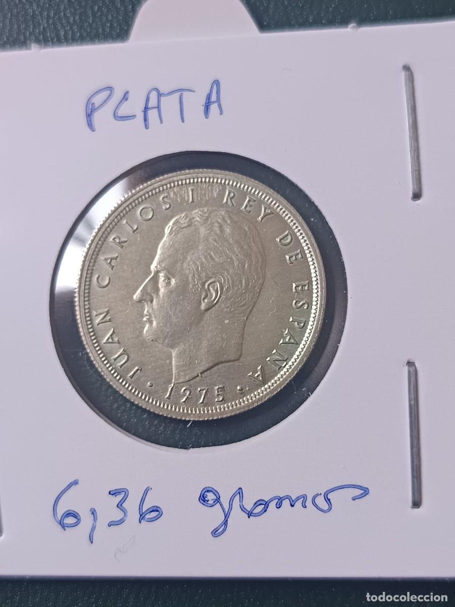 Monedas Juan Carlos I: 5 pesetas 1975 en plata